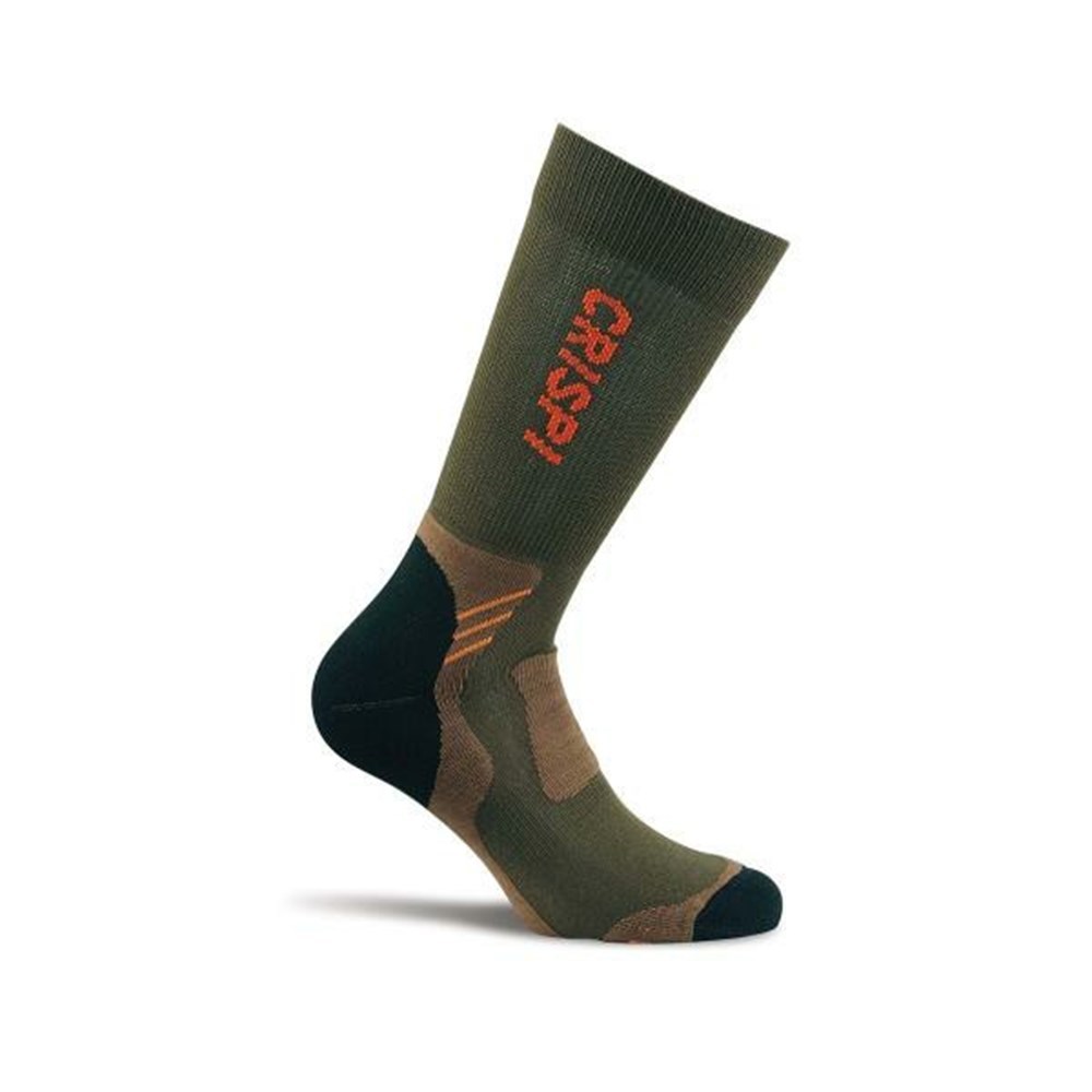 Chaussettes Crispi Calza Active Vert Orange Homme | PNW-2620745