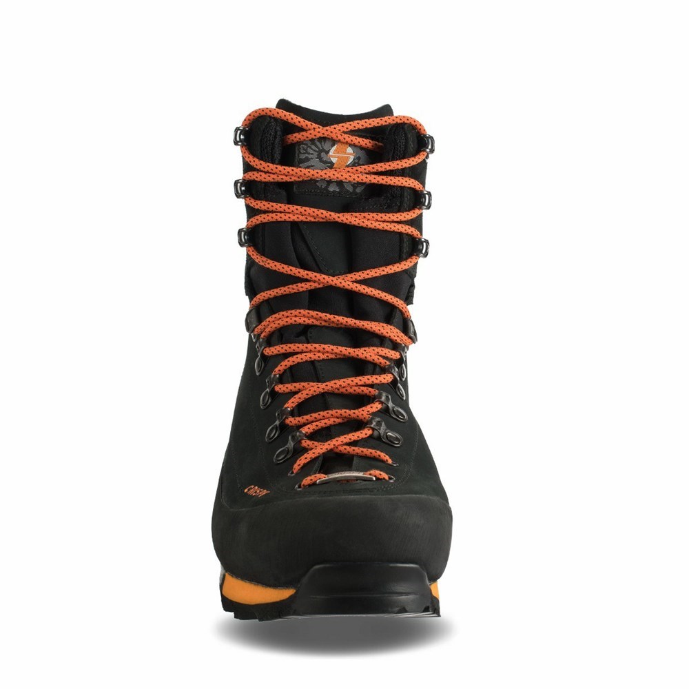 Chaussures De Chasse Crispi Briksdal Sf Gtx Noir Orange Homme | QZB-7383474