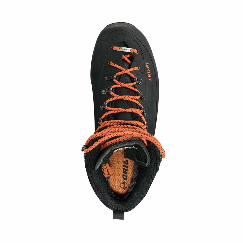 Chaussures De Chasse Crispi Briksdal Sf Gtx Noir Orange Homme | QZB-7383474