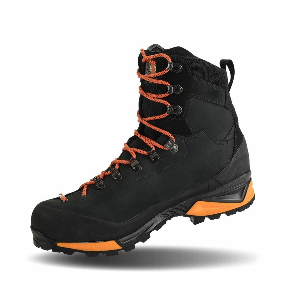 Chaussures De Chasse Crispi Briksdal Sf Gtx Noir Orange Homme | QZB-7383474