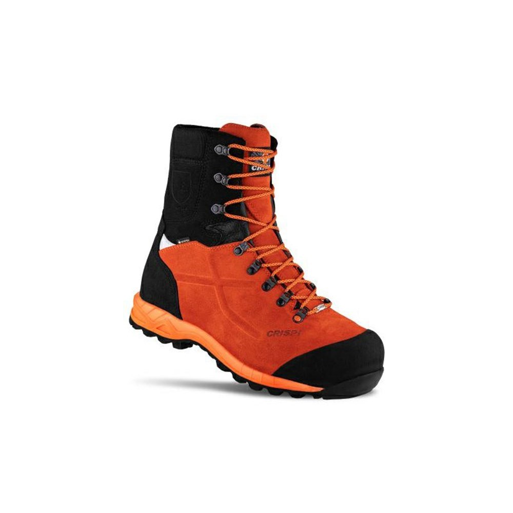 Chaussures de Sécurité Crispi Forst Kl2 Gtx Orange Noir Homme | CMI-1694589