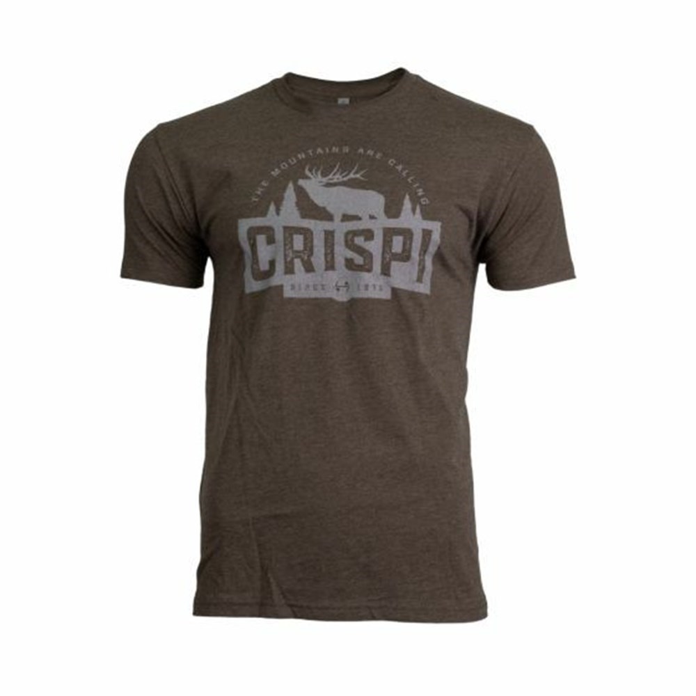 T Shirts Crispi The Elk Marron Homme | LXK-2312010