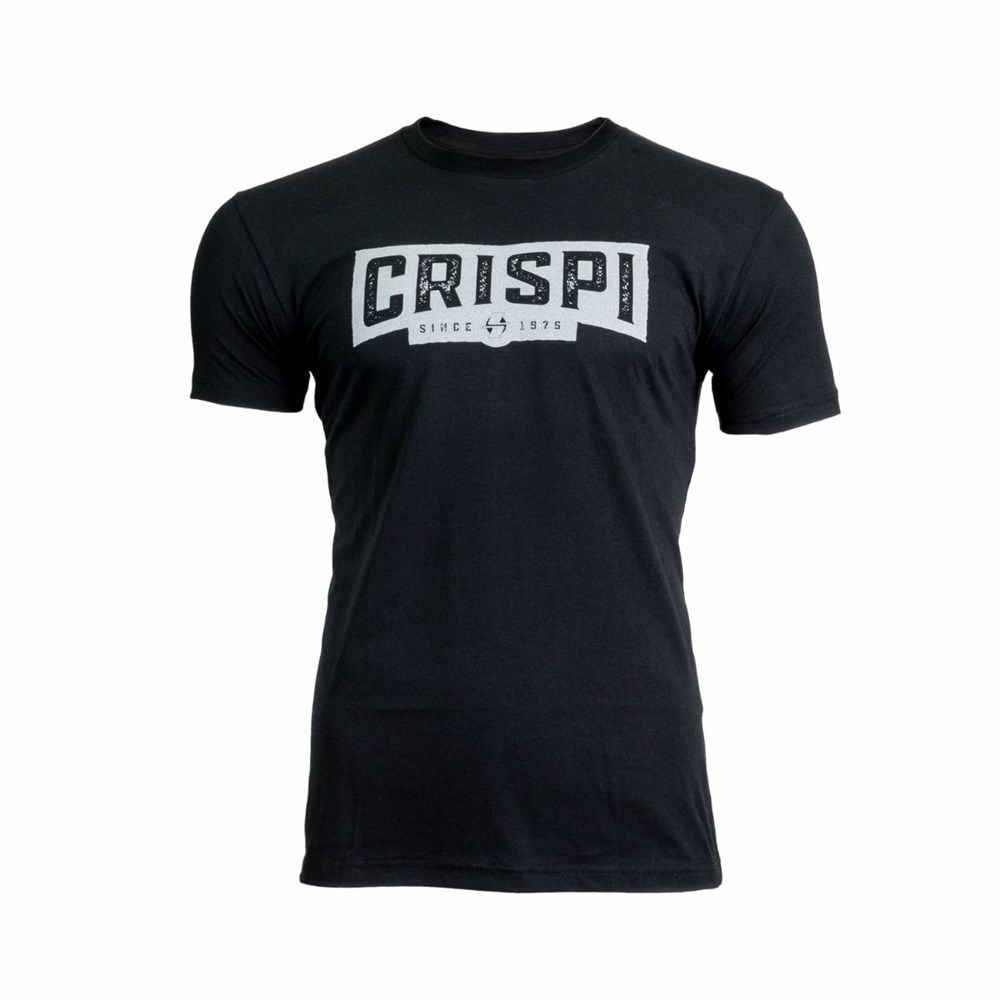 T Shirts Crispi Since 75 Noir Homme | GPL-2971836