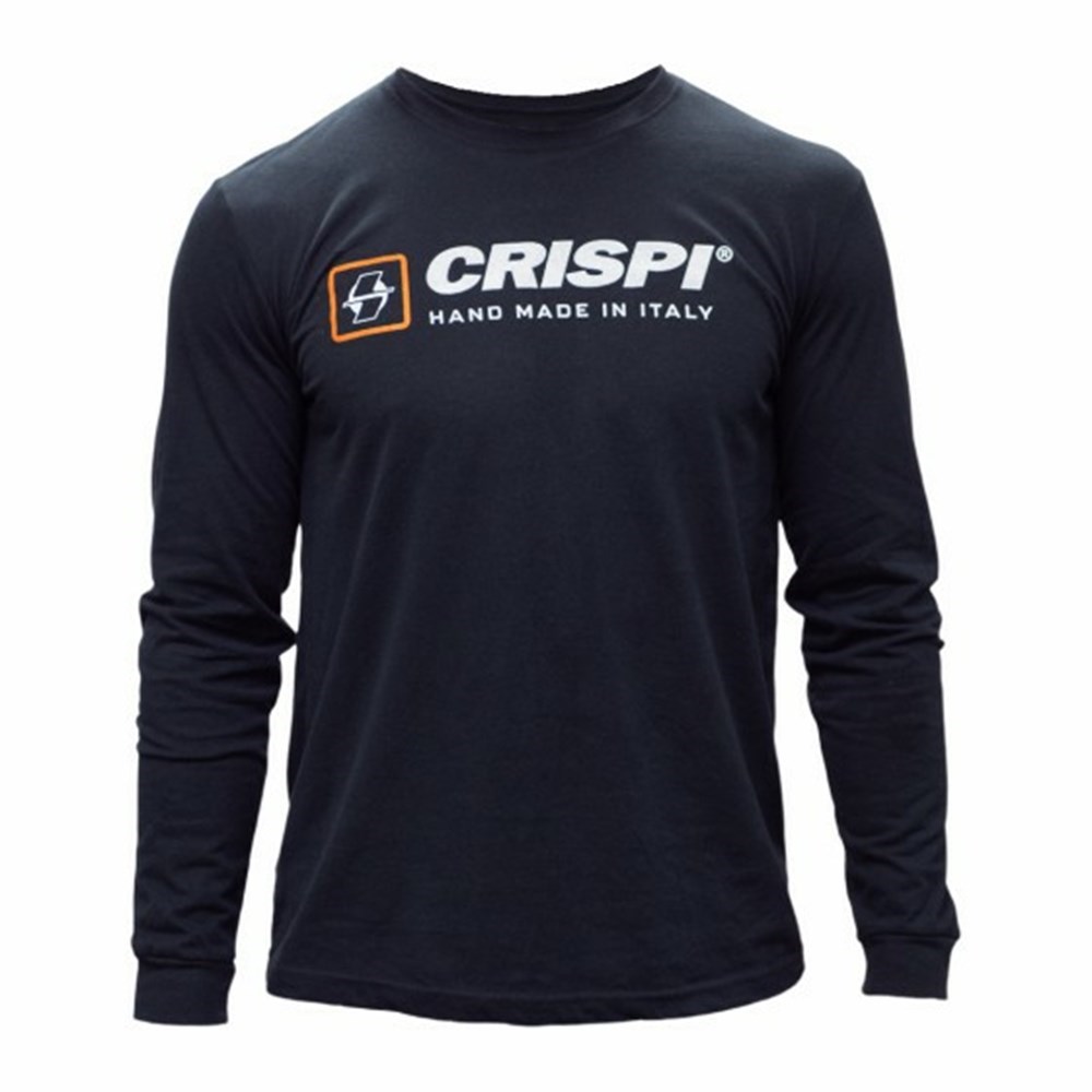 T Shirts Crispi Shop Long Sleeve Noir Homme | OPW-5710315